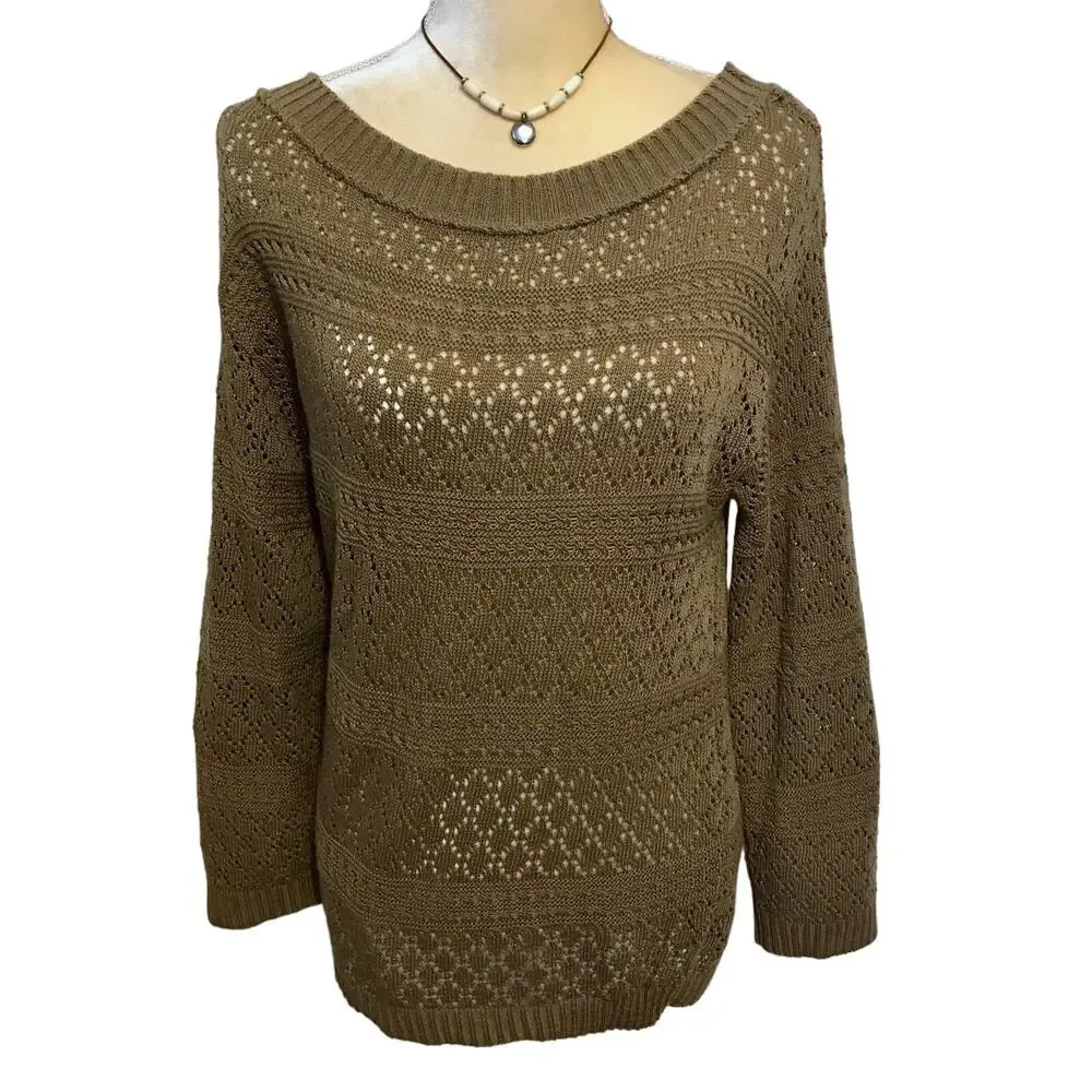 Candie's Scoop Sweater Women M